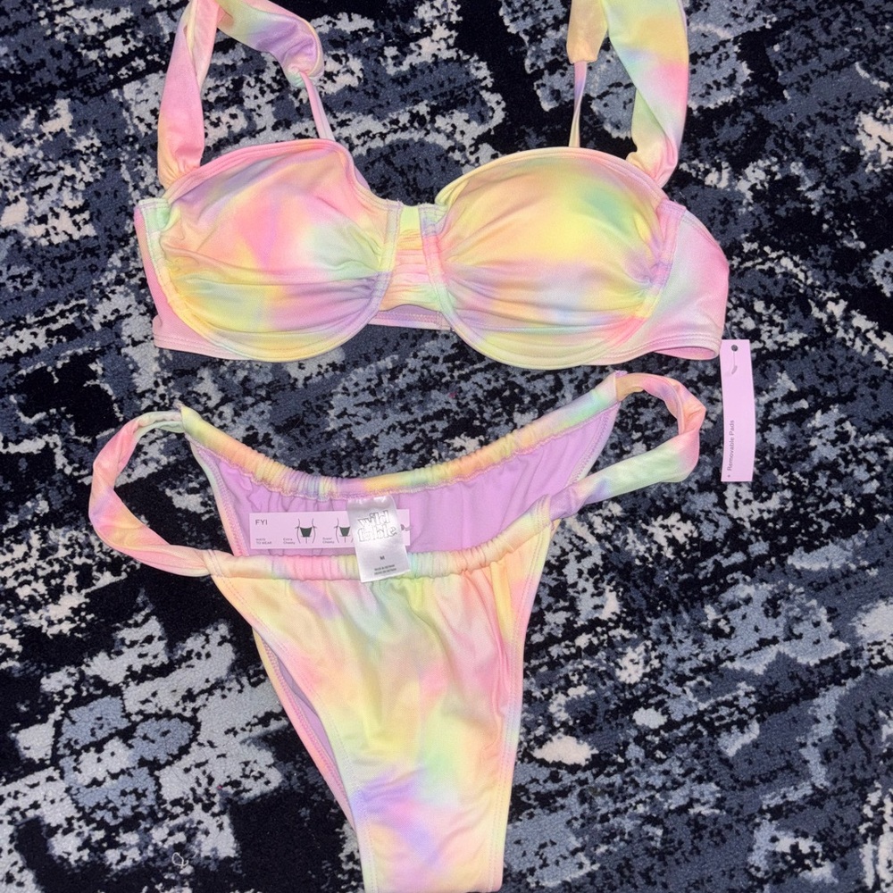 Wild Fable Pastel Tie-Dye Bikini